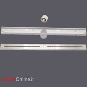 تصویر کفشور خطی تمام استیل ۶۰ سانتی با درپوش خطی 