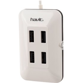تصویر هاب Havit HV-H19 4Port ا Havit HV-H19 USB2.0 4Port HUB Havit HV-H19 USB2.0 4Port HUB