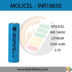 تصویر باتری لیتیوم آیون 18650 INR مولیسل 3500 میلی آمپر Molicel 