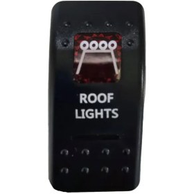 تصویر کلید کلنگی پروژکتور با چراغ پس زمینه قرمز طرح Roof lights 