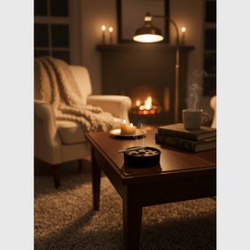 تصویر زیرسیگاری فلزی رومیزی 