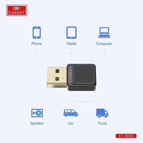 تصویر دانگل بلوتوث خودرو Earldom ET-BR09 Earldom ET-BR09 Wireless Audio Receiver