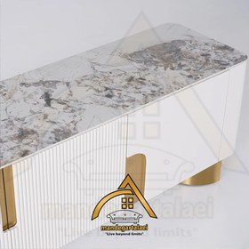 تصویر میز تلویزیون لاکچری مدل فوژن _ خرید مستقیم از تولید کننده Luxury Fusion TV Table