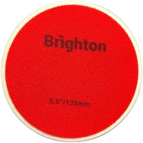 تصویر پد پولیش زبر روتاری سفید 5 اینچ برایتون Brighton white pad 135 