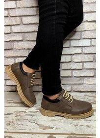 تصویر کفش کوهنوردی مردانه قهوه‌ای برند کانتینر برند conteyner Container Brown Men's Trekking Shoes 0012928