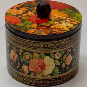 تصویر قندان طرح گل و مرغ 