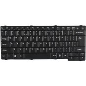 تصویر کیبورد لپ تاپ توشیبا Toshiba Satellite L10 با فریم مشکی Keyboard Laptop Toshiba Satellite L10