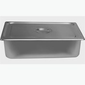 تصویر بن ماری استیل ۱/۳ عمق ۱۰ سانتی متر با درب 