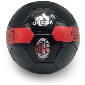 تصویر توپ فوتبال دوخت ماشینی سایز 2 آ ث میلان –NEW CLUB 2 AC Milan 2 Size Sewing Machine Soccer Ball - NEW CLUB 2