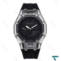 تصویر ساعت مچی جی شاک GA-2100 مردانه با بند لاستیکی ضد آب 