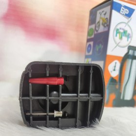 تصویر تلمبه استیل پایی کد 1224 - مشکی 