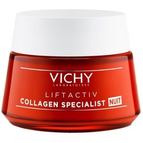 تصویر Vichy کرم شب ضد چین و چروک ضد پیری و آبرسان ویشی کلاژن سپسیالیست لیفت آکتیو 