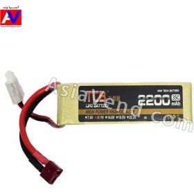 تصویر باتری لیتیوم پلیمر 3 سل مدل TCB 2200mah 35C GOLD 