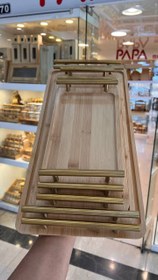 تصویر سینی رولت دسته طلایی پاپا 