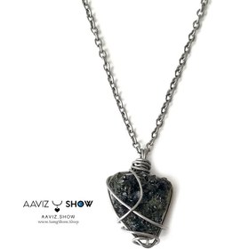 تصویر گردنبند سنگ اپیدوت نمونه استثنایی و اصل و معدنی A1233 