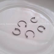 تصویر پیرسینگ فیک لب و بینی سایز ۱۰ میل 