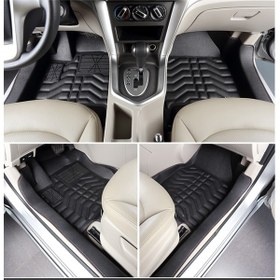 تصویر کفپوش قالبی چرمی لبه بلند جک S5 Jac S5 FootMats