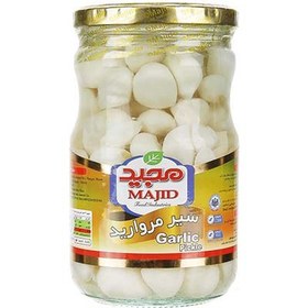 تصویر ترشی سیر مروارید 670g مجید 