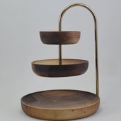 تصویر شیرینی‌خوری-مزه خوری چوبی مدل Walnut Elegance 3 