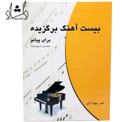 تصویر بیست آهنگ برگزیده برای پیانو اثر ناصر جهان آرای مقدماتی تا پیشرفته (نشر چندگاه)