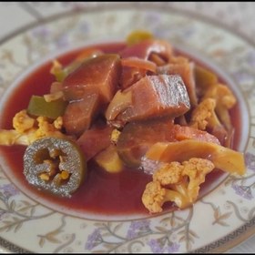 تصویر ترشی مخلوط معطر وآب گوجه فرنگی ،5 کیلویی گیلان.رشت 