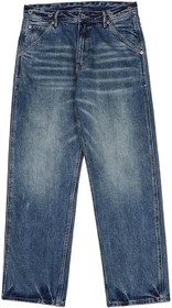 تصویر سفارش دوم 13 اونس آبی SelvEDGEs جین شسته شلوار جین مناسب شلوار قدیمی (آبی، L 3 (W32)) 
