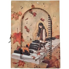 تصویر دفتر خاطرات قفل دار سویل کد 703 ۸۰ برگ 