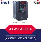 تصویر اينورتر 4 کیلووات سه فاز اینوت invt سری GD200A 