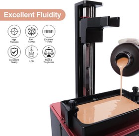 تصویر رزین رنگ بژ 1000 گرمی ELEGOO 3D Printer Resin - ارسال 20 روز کاری 