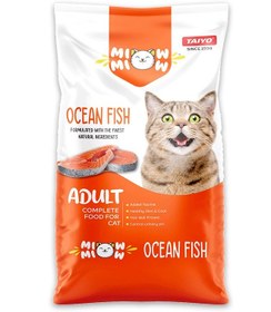 تصویر غذای گربه بزرگسال میو با طعم ماهی اقیانوسی - ۶ کیلوگرم برند taiyo Miow Adult Ocean Fish Cat Food - 6 KG