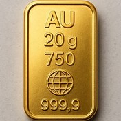 تصویر شمش طلا ۲۰ گرمی 