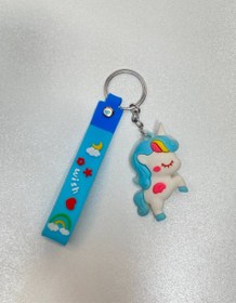 تصویر جاکلیدی یونی کورن Silicone keychain made in Iran