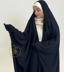 تصویر چادر عربی یاس پلاس جده جواهر دوزی با سنگ‌های OMAX 