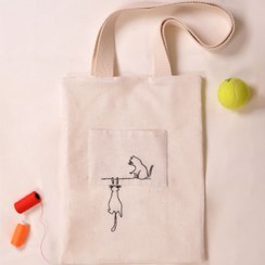 تصویر توت بگ گربه cat tote bag