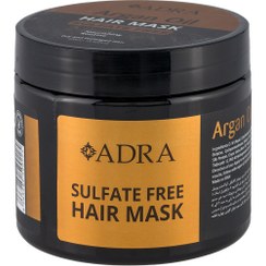 تصویر ماسک مو آرگان آدرا فاقد سولفات مناسب مو خشک و آسیب دیده حجم 400 میلی لیتر Adra Argan Hair Mask 400ml