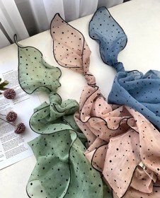 تصویر شال حریر ابریشم توپی 