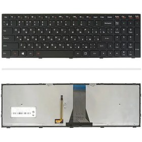 تصویر کیبرد لپ تاپ لنوو IdeaPad G50-70 مشکی-بدون بک لایت-با فریم 