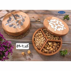 تصویر باکس گرد 3 خانه پذیرایی ریور کد 5901 