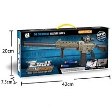 تصویر تفنگ تیر اسفنجی رگباری شارژی نرف M416 Nerf Soft Darts Electric Gun