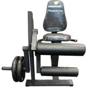 تصویر دستگاه بدنسازی دوکاره جلو پا و پشت پا نشسته 