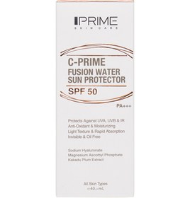 تصویر فلوئید ضد آفتاب SPF 50 فیوژن واتر پرایم حاوی ویتامین ث حجم 40 میلی لیتر PRIME Fusion Water Sun Protector SPF50 40ML