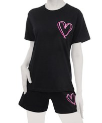 تصویر ست تیشرت و شلوارک زنانه مادر مدل آمور 