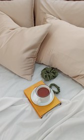 تصویر روبالشتی ابریشم first class رازکوک کرم Silk pillow cases