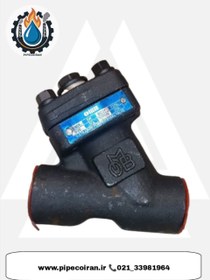 تصویر شیر صافی فورج کلاس 800 فولادی A105 برند OMB - 1 OMB Y-Pattern Forged Steel Strainer Valve, Class 800, A105 Material