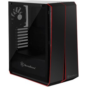 تصویر کیس کامپیوتر سیلوراستون SST-RL07B-G Redline Series SST-RL07B-G Mid Tower Case