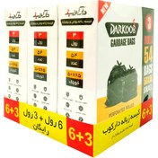 تصویر کیسه زباله دارکوب مدل DAR_ZBOXsabz-SMAL54 سه بسته 54 عددی 