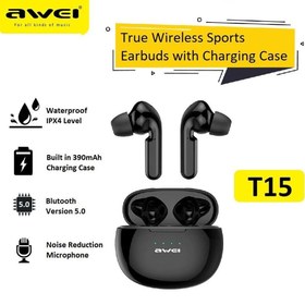 تصویر هدفون بی سیم اوی مدل T15P Awei T15P Wireless Headphones