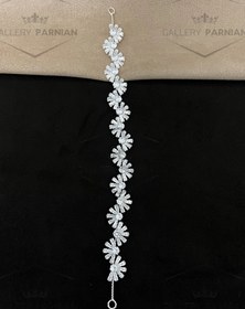 تصویر ریسه موی عروس کد R16 Bridal headband code R16