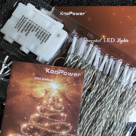 تصویر Koopower 100 LED چراغ های رشته ای باتری 