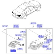 تصویر چراغ خطر عقب نیمه روی صندوق راست جنسیس هیوندای 924143M220 